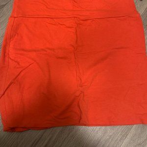 Orange Mini Skirt
